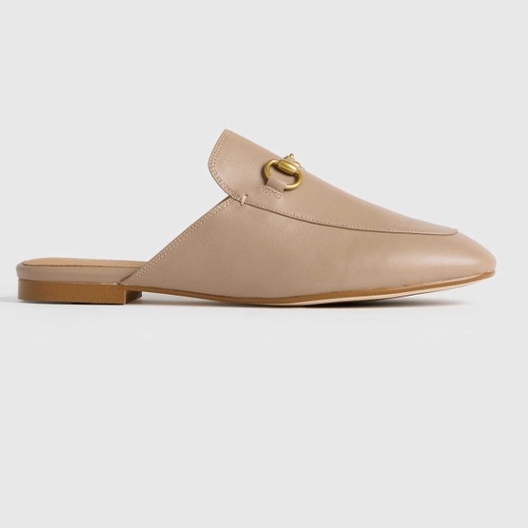 Quince Horsebit Italian Leather Open Back Loafer Mules Size 10 - Picture 2 of 8